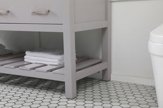 60 inch double bathroom vanity in grey