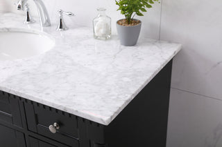 48 inch Single bathroom vanity set in black
