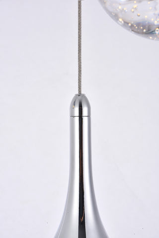 Amherst Collection LED 3-light chandelier 12in x 9in chrome finish