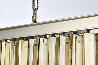 Sydney 12 light polished nickel Chandelier Golden Teak (Smoky) Royal Cut Crystal