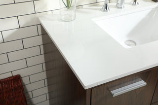 36 inch bathroom vanity in Walnut