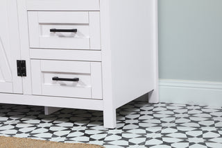 42 inch Single bathroom vanity in white