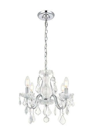 St. Francis 4 light Chrome Pendant Clear Royal Cut Crystal