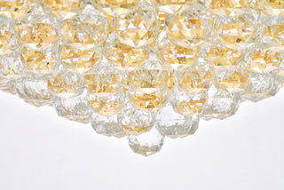 Primo 30 light Gold Flush Mount Clear Royal Cut Crystal