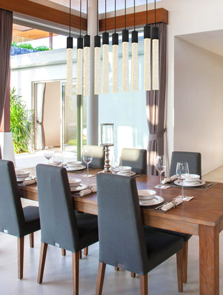 Weston 10 lights pendant in black