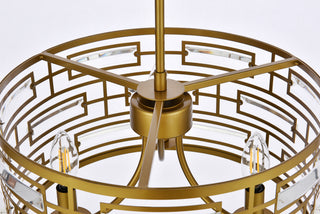 Kennedy 16.5 inch pendant in brass