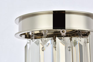 Sydney 2 light polished nickel Wall Sconce Clear Royal Cut Crystal