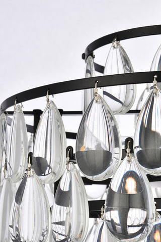 Mila 14 inch pendant in black