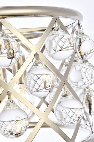 Madison 4 light polished Nickel Pendant Clear Royal Cut Crystal