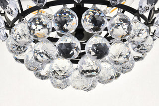 Emilia 14 inch flush mount in black
