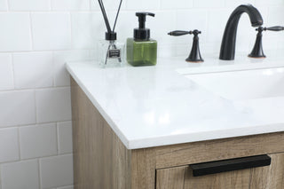 36 Inch SIngle Bathroom Vanity In Natural Oak