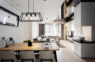 Resolute 3 light black Pendant