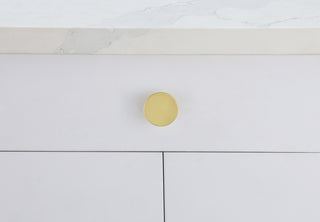 Trovon 1.6" Diameter Brushed Gold Oversize Round Knob Multipack (Set of 10)