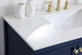 42 inch Single Bathroom Vanity in Blue
