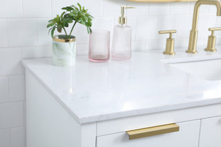 54 Inch SIngle Bathroom Vanity In White