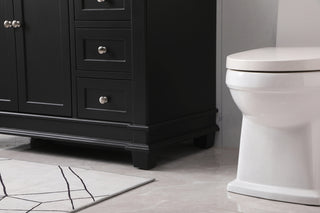 42 inch Single bathroom vanity set in black