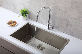 Luca Single Handle Pull Down Sprayer Kitchen Faucet with touch sensor in Chrome