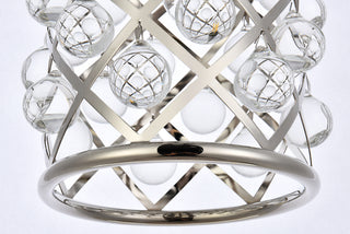 Madison 1 light polished Nickel Pendant Clear Royal Cut Crystal