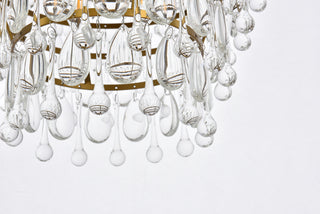 Nordic 4 lights brass pendant
