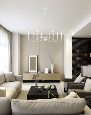 Rohan 42 inch chandelier in White