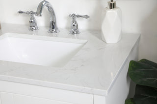 30 inch Single Bathroom Vanity in White