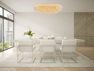 Primo 18 light Gold Flush Mount Clear Royal Cut Crystal