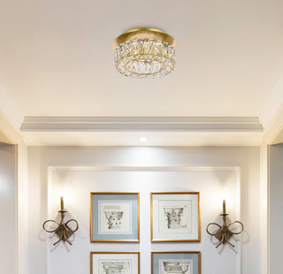 Monroe 12 inch LED Single flush mount in gold