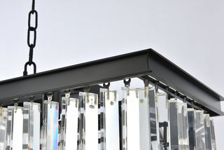 Sydney 12 light Matte Black Chandelier Clear Royal Cut Crystal