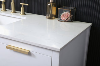 54 Inch SIngle Bathroom Vanity In White