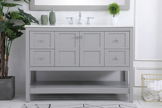 48 inch Single Bathroom Vanity in Gray