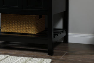 32 inch Single bathroom vanity in black