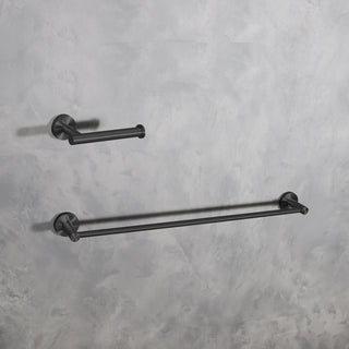Alma 2-Piece Bathroom Hardware Set in Matte Black