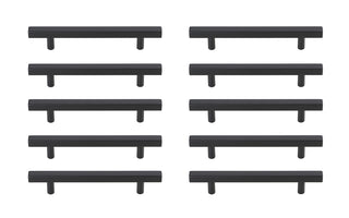 Dior 5" Center to Center Matte Black Bar Pull Multipack (set of 10)