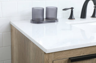 42 Inch SIngle Bathroom Vanity In Natural Oak