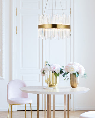 Dallas 14 light Gold Chandelier Clear Royal Cut Crystal