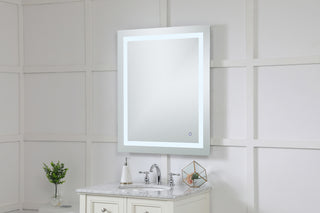 Helios 30in x 36in Hardwired LED mirror with touch sensor and color changing temperature 3000K/4200K/6400K