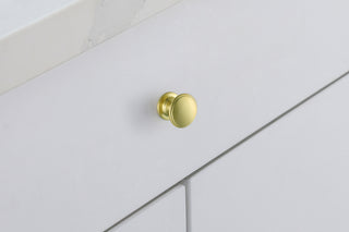 Kaid 1.2" Diameter Brushed Gold Mushroom Knob Multipack (Set of 10)
