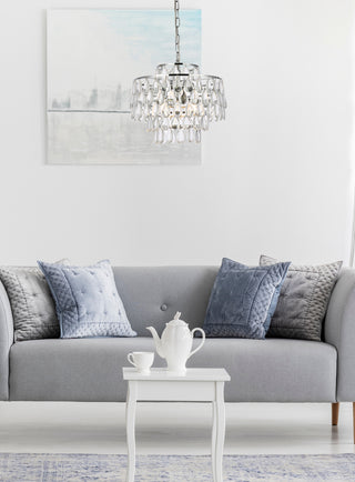 Mila 16 inch pendant in chrome