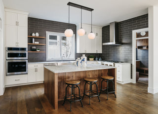 Baxter 3 Lights Black Pendant With Frosted White Glass