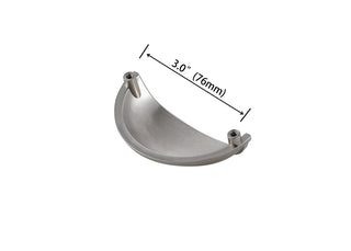 Atticus 3" Center to Center Brushed Nickel Cup Bar Pull Multipack (set of 10)