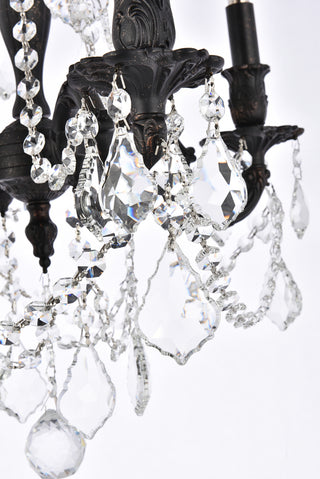Rosalia 4 light Dark Bronze Pendant Clear Royal Cut Crystal