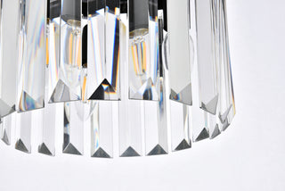 Sydney 3 light Matte Black Pendant Clear Royal Cut Crystal