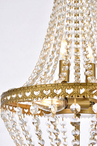 Valeria 14 inch pendant in brass