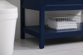 42 inch Single bathroom vanity in blue