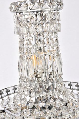 Tranquil 6 light Chrome Pendant Clear Royal Cut Crystal