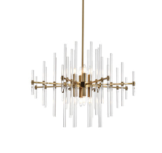 Sienna 27 inch crystal rod pendant in gold