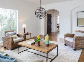 Geneva 6 light Dark Bronze Chandelier Silver Shade (Grey) Royal Cut crystal