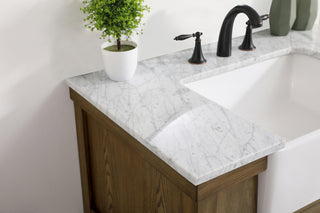 36 inch Single bathroom vanity in driftwood
