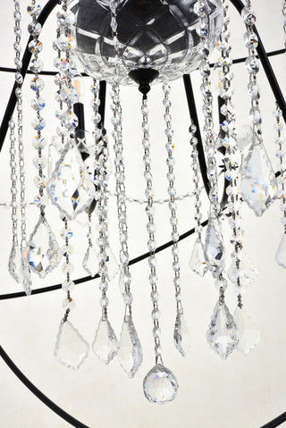 Cordelia 24 Light black Crystal Pendant