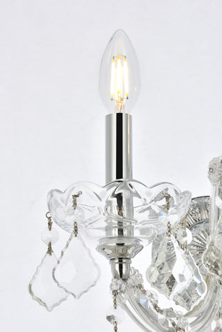 Maria Theresa 2 light Chrome Wall Sconce Clear Royal Cut Crystal